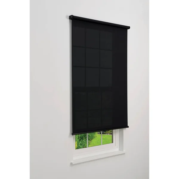 Linen Avenue Cordless 5% Solar Screen Standard Roller Shade, Coffee 61 W x 78 H