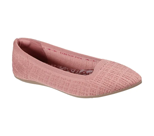 Women's Skechers Cleo Point Vegan Ballet Flat, Adult, Size: 11, Rose