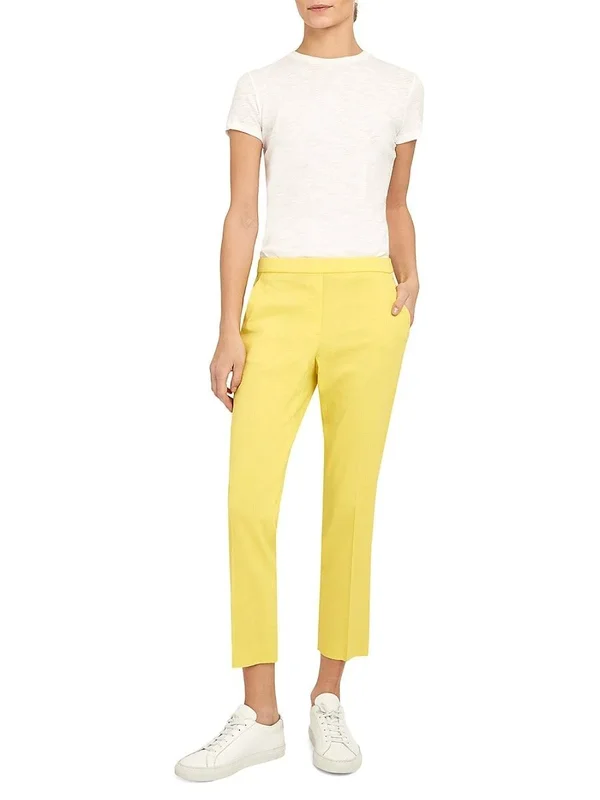 Theory Women's Treeca Pull-On Crop Pants - Sprig - Size 6