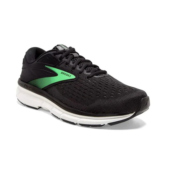 Brooks Women's Dyad 11 - Black/Ebony/Green, 8, 2E