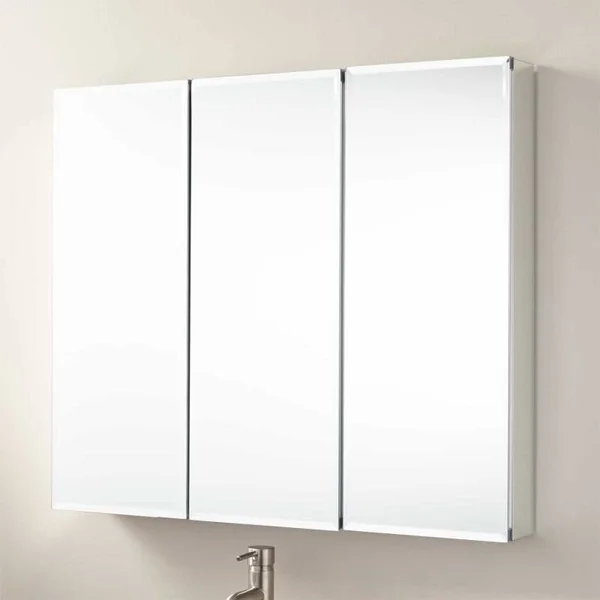 Signature Hardware 412592 Longview 36x22 x 31x22 Frameless 3 Door Medicine Cabinet Bathroom Storage Medicine Cabinets