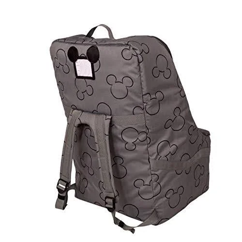 J.L. Childress Disney Baby Ultimate Backpack Padded Car Seat Travel Bag, Grey