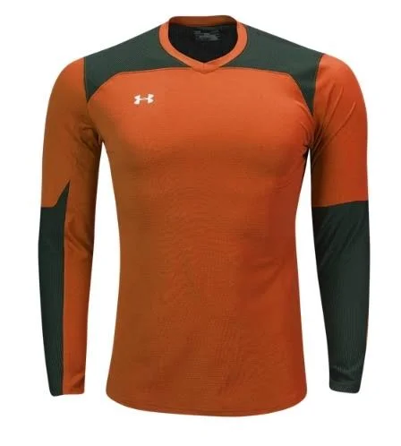 Under Armour Kids& Threadborne Wall Goalkeeper Jersey - Orange - YSM