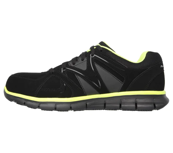 Men's Skechers Work Relaxed Fit Synergy Ekron Alloy Toe Lace Up, Size: 11, Black