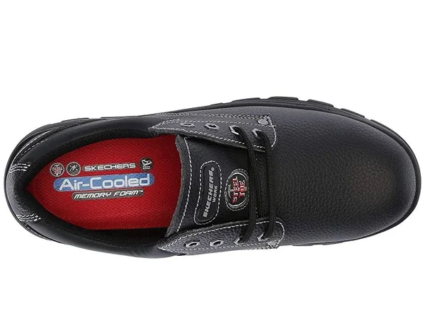 Skechers Men's Work Workshire Tydfil Steel Toe Shoe - Black