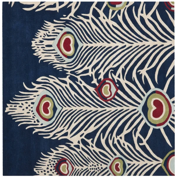 Safavieh Soho SOH709A Area Rug Blue/Ivory 6& x 6& Round