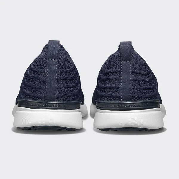 APL Women's Techloom Wave Navy/White Shoes in Size 7.5 - Athletic Propulsion Labs