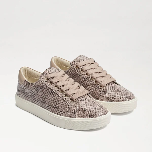 Sam Edelman Ethyl Lace Up Sneaker Sesame Snake