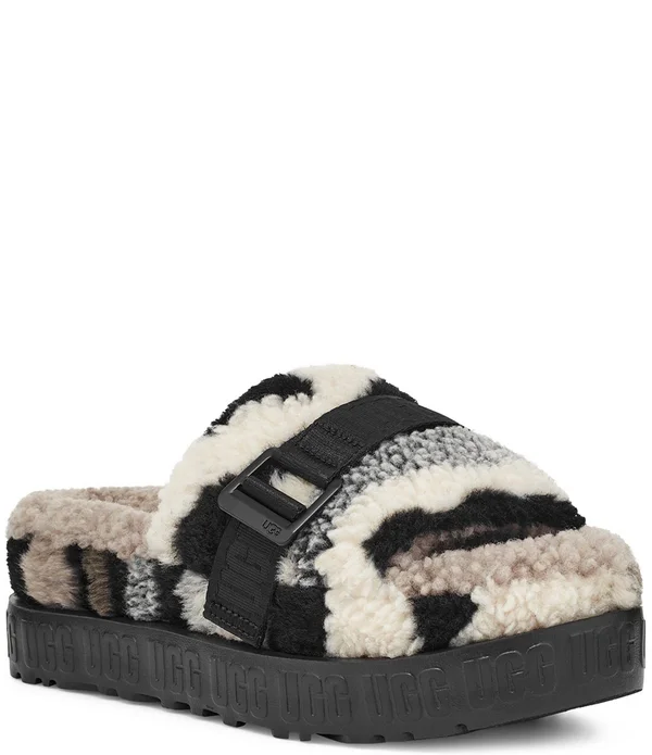Ugg Women's Fluffita Cali Collage Black/Grey