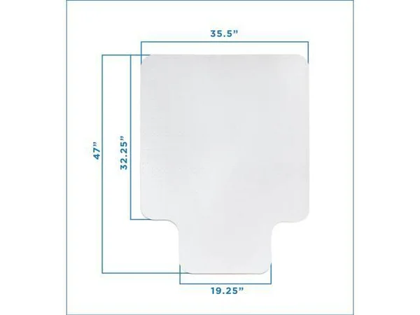 Mount-It! Clear Chair Mat for Carpet, Studded Office Chair Floor Protector, Use in Home or Office, 47? x 35.5?