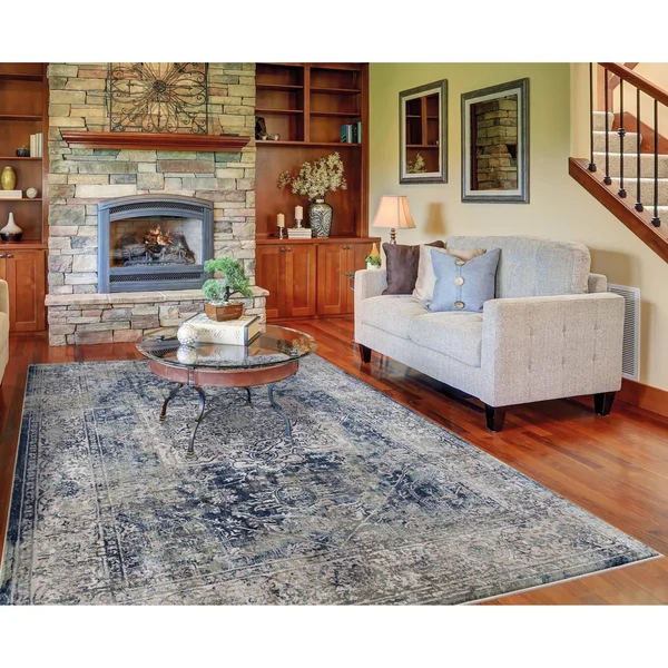 Olympus Ivory Heriz Area Rug - 5& 3x22 x 7& 3x22