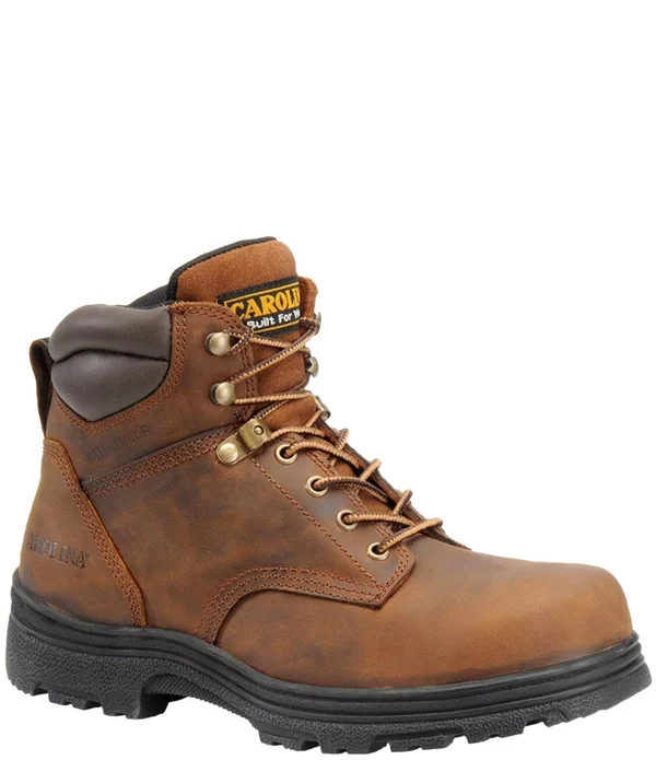 Carolina Men's 6x22 Brown Waterproof Work Boots - Steel Toe