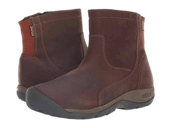 Keen Women's Presidio II Mid Zip Waterproof Boot - 10 - Tortoise Shell