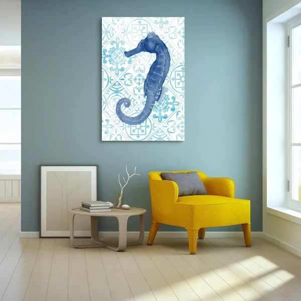 Empire Art Direct Marine Morocco I Frameless Free Floating Tempered Glass Panel Graphic Wall Art, 48 inch x 32 inch x 0.2 inch