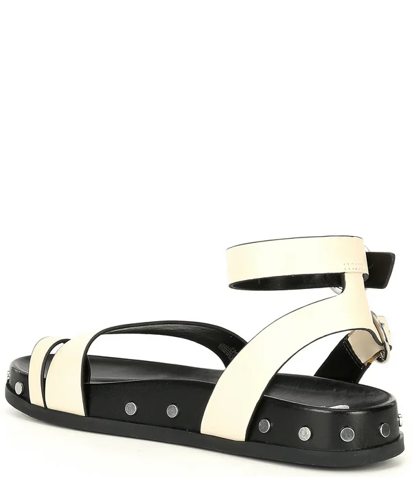 GB Main-Stage Leather Studded Toe-Loop Sandals - 7.5M