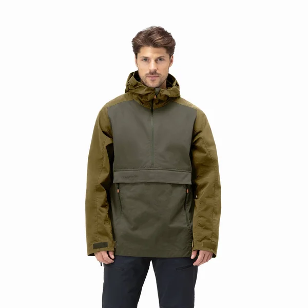Norrona Svalbard Cotton Anorak Men's - Olive Drab, XL