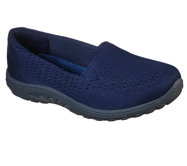 Skechers Women's Relaxed Fit Reggae Fest Pillows Slip-On, Navy