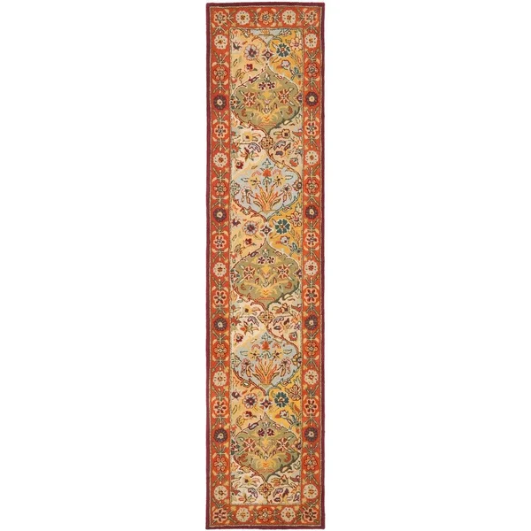 Safavieh Heritage Multi/Red 4 ft. x 4 ft. Square Area Rug