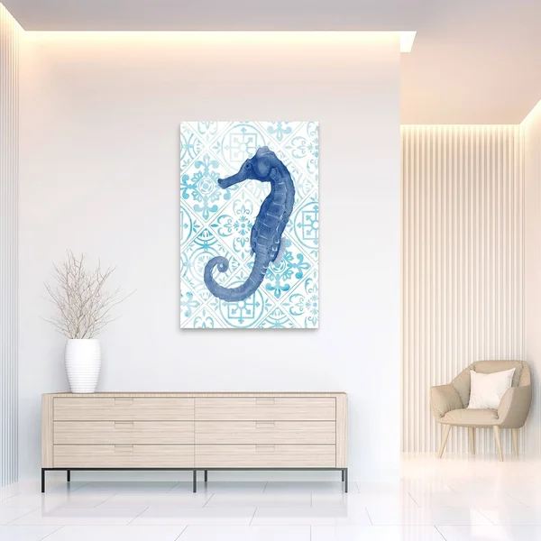 Empire Art Direct Marine Morocco I Frameless Free Floating Tempered Glass Panel Graphic Wall Art, 48 inch x 32 inch x 0.2 inch
