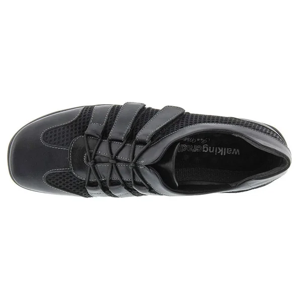 Walking Cradles Womens Audio Low Top Fashion Sneakers, Black