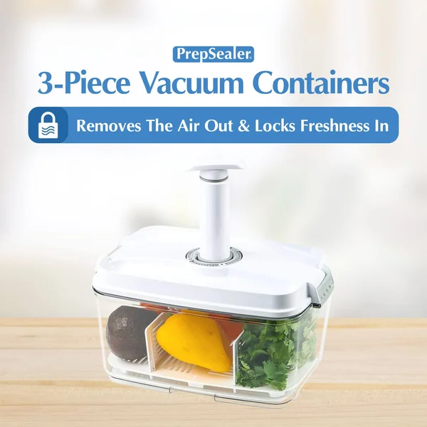PrepSealer - Food Saving Vacuum Container (4.5L + Pump)