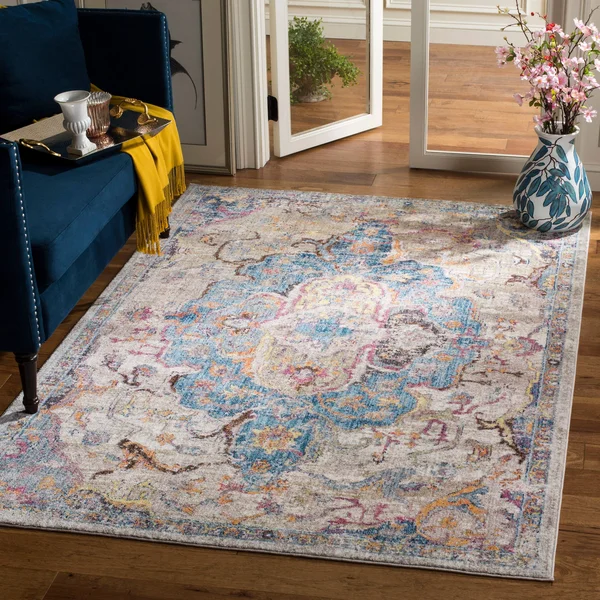 Safavieh 2&-3x22 x 12& Bristol BTL350S Blue, Orange Rug