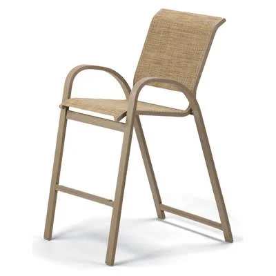 Aruba II 29x22 Patio Bar Stool (Set of 2) Telescope Casual Black 5D 46x22H x 23x22W x 29x22D