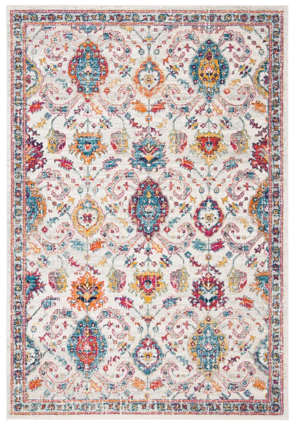 Safavieh Evoke EVK255B 6&7x22 x 6&7x22 Round Cream - Orange Area Rug