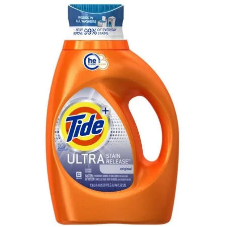 Tide Liquid Laundry Detergent, Ultra Stain Release 46 oz (Pack of 6)
