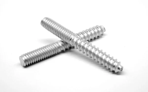 1/4x22-20 x 2 1/2x22 Coarse Thread Hanger Bolt Low Carbon Steel Zinc Plated Pk 100