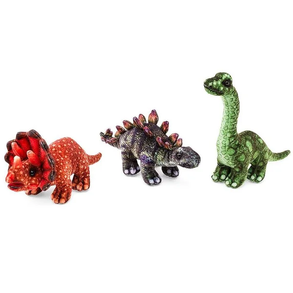 HearthSong - Colorful Dino Stuffed Animal Collection for Kids