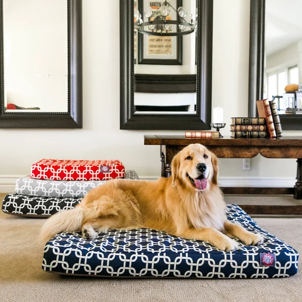 Majestic Pet 78899551236 Teal Links Small Orthopedic Memory Foam Rectangle Dog Bed