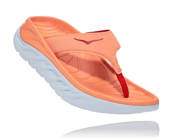 Hoka One One Women's Ora Recovery Flip Cantaloupe-Fiesta, 8