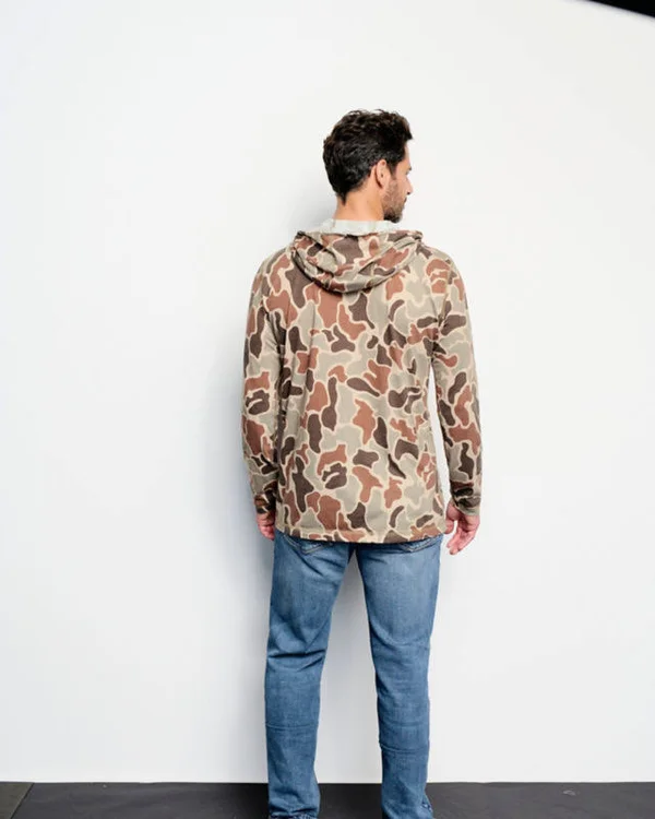 Orvis Men's Drirelease Printed Hunting Hoodie - Brown Camo XL