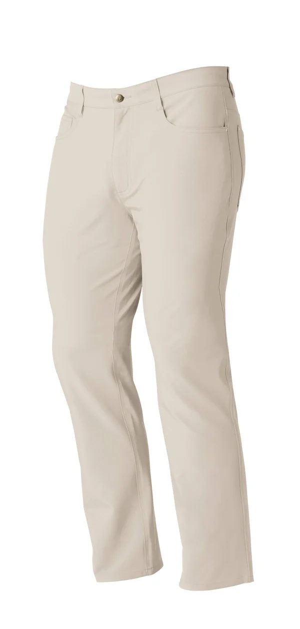 FootJoy Men's 5-Pocket AF Golf Pants, Size 35, Stone