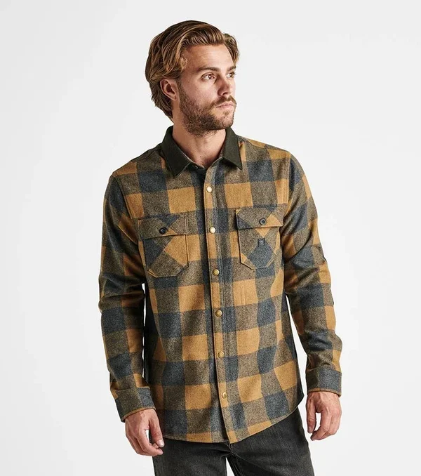 Roark Revival Nordsman Flannel Shirt - Men's Burgundy, XXL