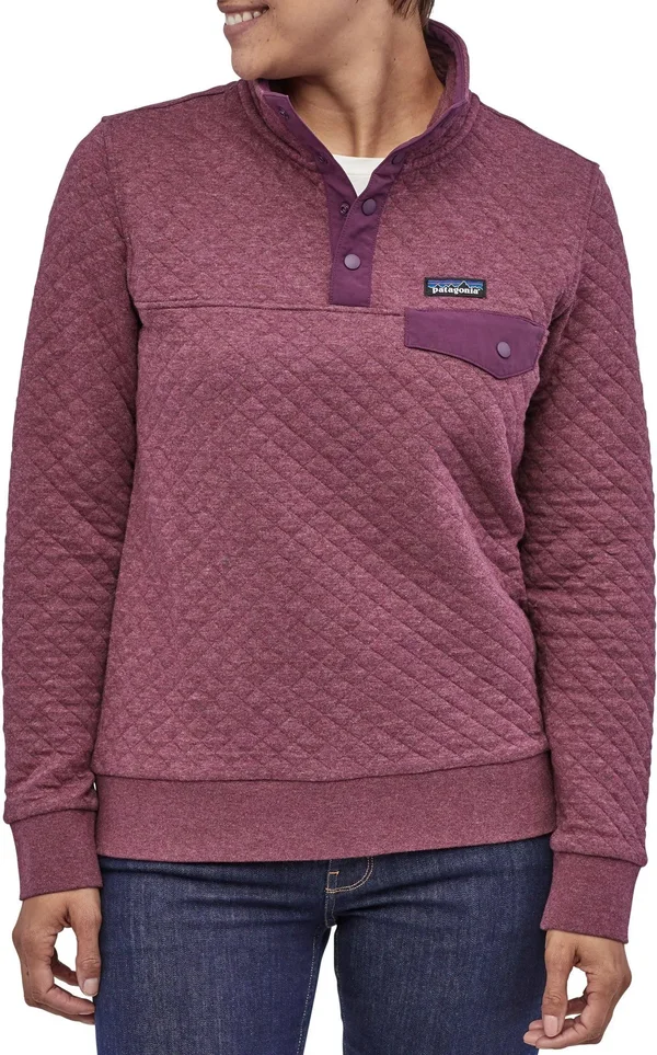 Patagonia Organic Cotton Quilt Snap-T Pullover - Women's S Light Balsamic