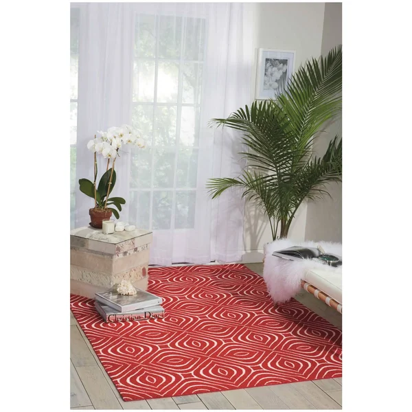 Nourison Enhance Paprika Area Rug - 5& x 7&