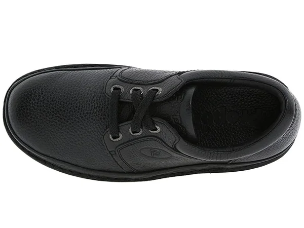 Propet Men's Village Walker, Black Grain