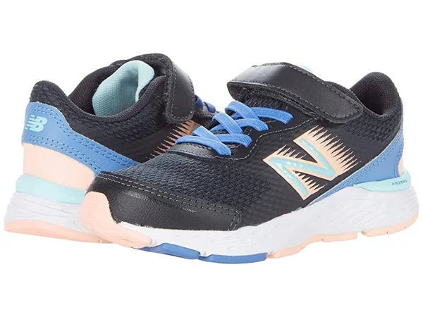 New Balance 680v6 Y Bungee - Girls 11 Toddler Grey Running W