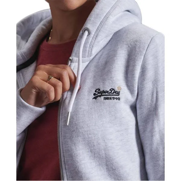 Superdry Orange Label Zip Hoodie - Gray - Hoodies