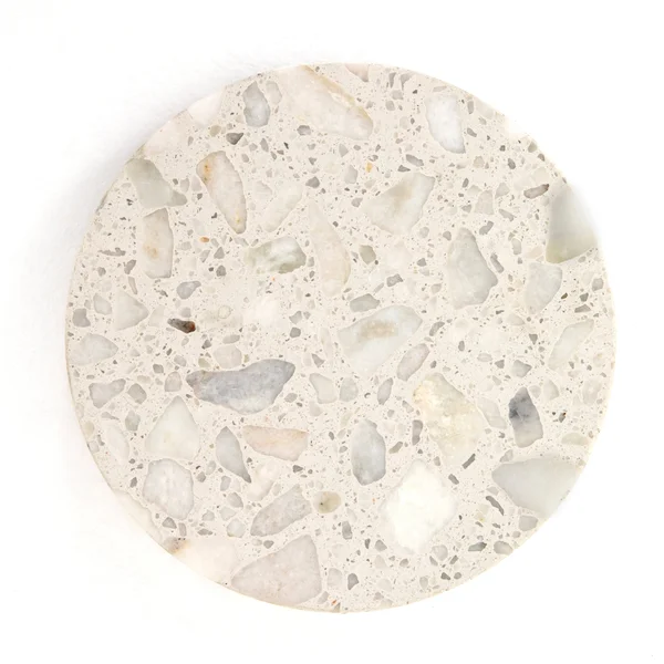 Four Hands Raisa Terrazzo Accent Table - Antique Pewter