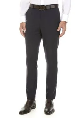 Calvin Klein Navy Solid Navy Suit SEPARATE Pants