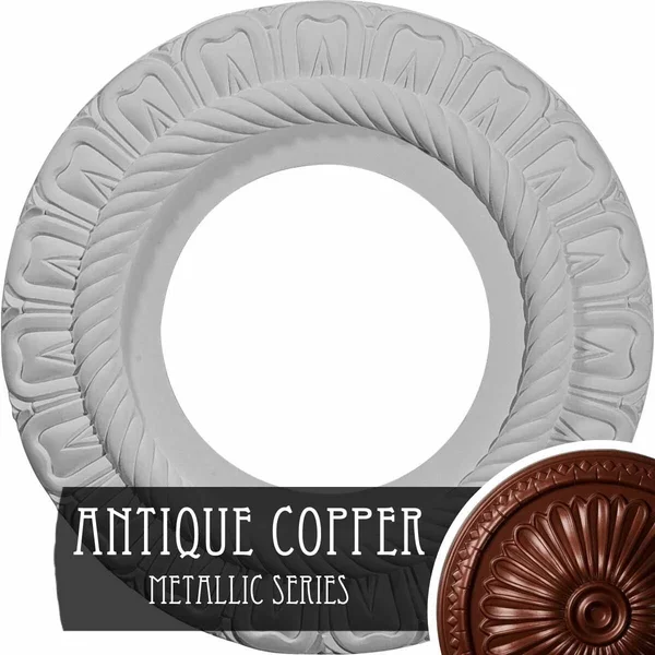 9x22OD x 4 1/2x22ID x 1/2x22P Claremont Ceiling Medallion (Fits Canopies Up to 5 5/8x22) - Hand-Painted Cloud Burst