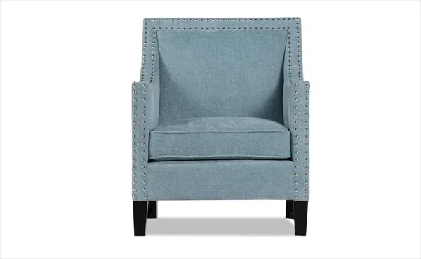 Grier Accent Chair in Blue, Transitional Polyester by Bob&s Discount Furniture