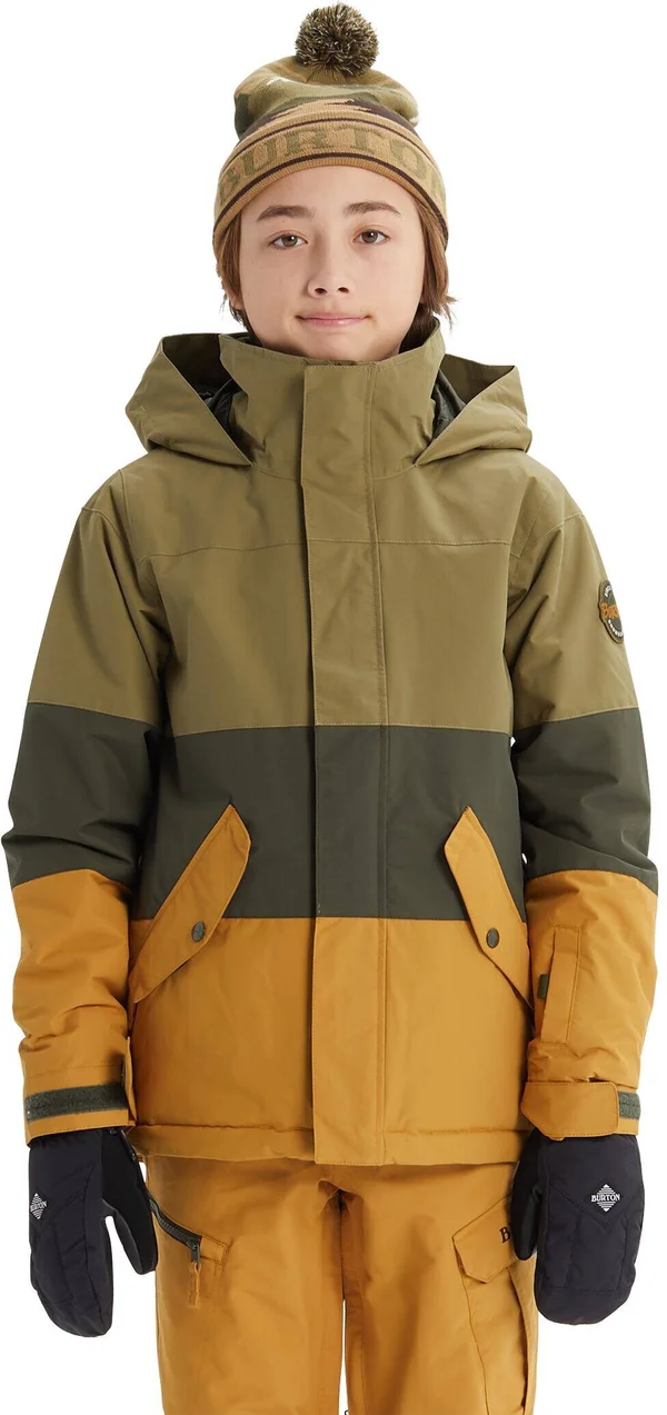 Burton Boys' Symbol Jacket - Large - Martini Olive Multi