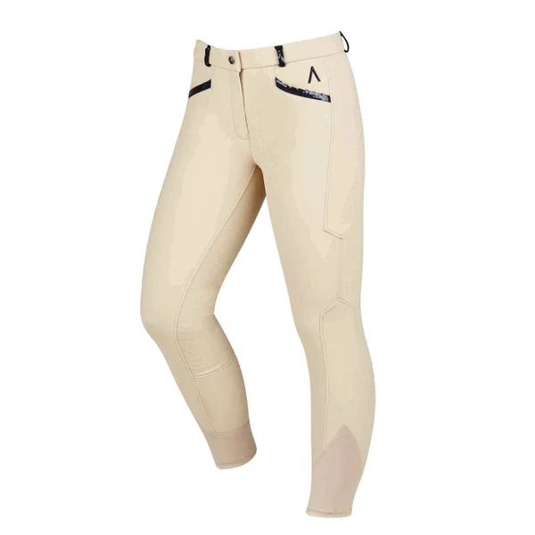 Dublin Ladies Black Linda Soft Shell Thermal Full Seat Breeches