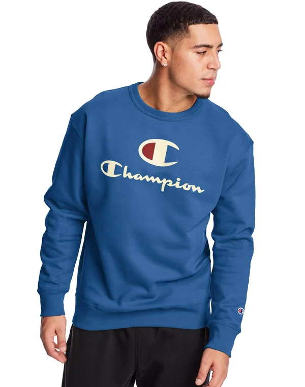 Champion Men's Powerblend Graphic Crew