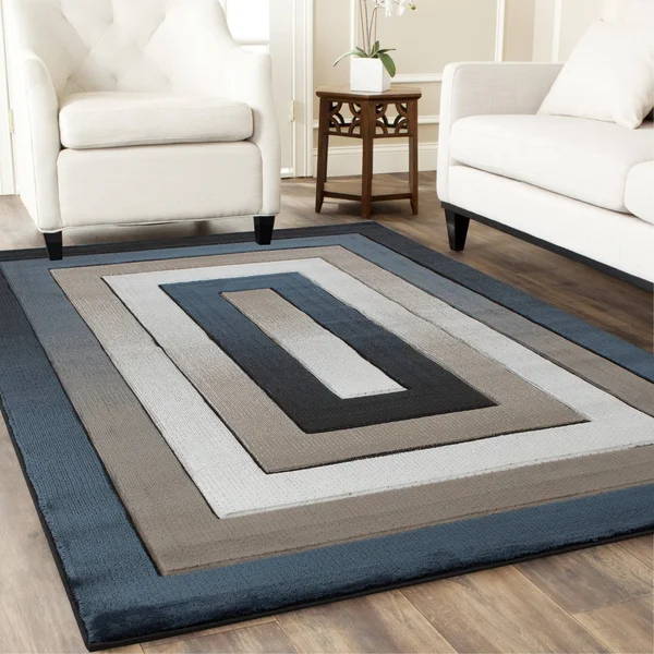 MDA Home Orelsi Burgundy/Gray Polypropylene Area Rug - 8&7x22 x 11&11x22