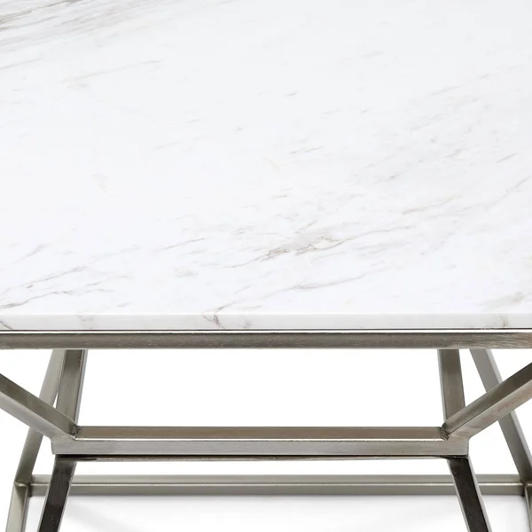 Silver Orchid Boardman Marble Side Table - Tall